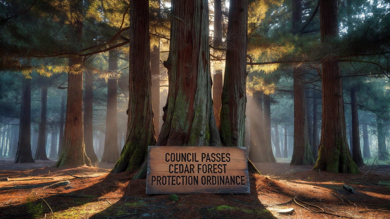 Council Passes Cedar Forest Protection Ordinance